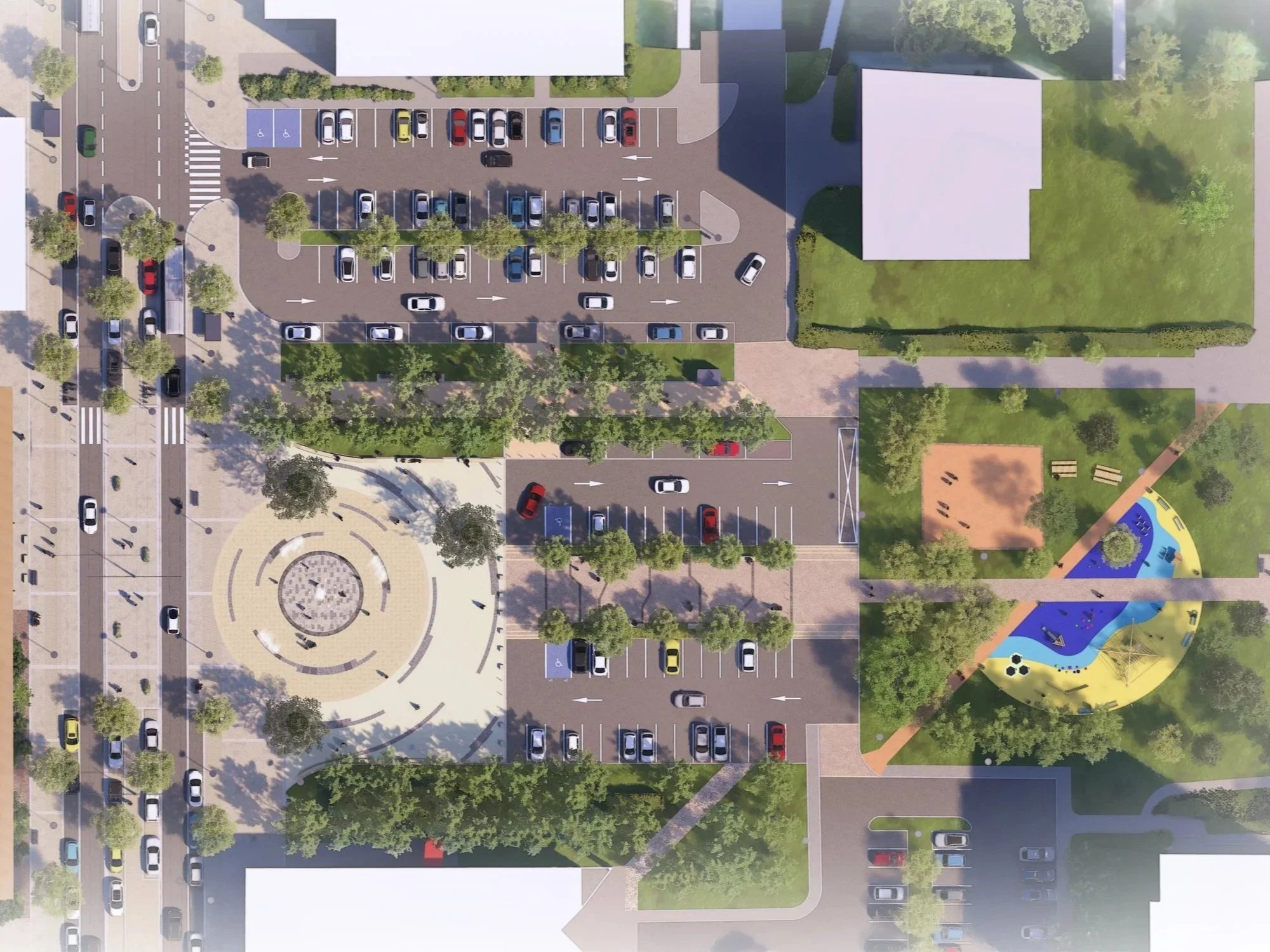 Plan 3D d'une maison avec mobilier et circulations visibles à l'écran