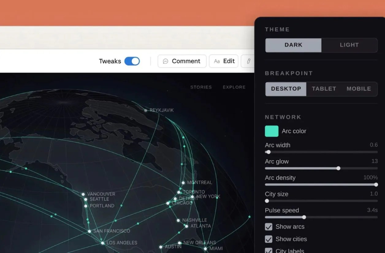 Interface de l'application Desygner avec des modèles de visuels à personnaliser